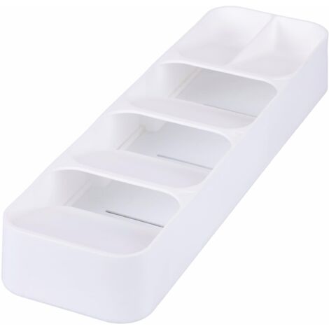Galileo Casa Portaposate organizer bianco da cassetto 5 scomparti