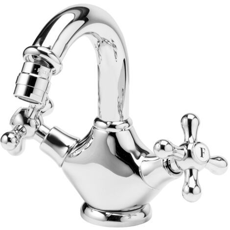 galindo 1929 6226300 grifo de bidet bimando cromo con desagüe automático