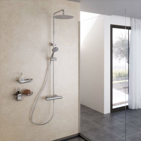 GALINDO 46059501 AROHA Columna Ducha Termostática Lux Cuerpo Frío Rociador 250 mm - ref: 46059501