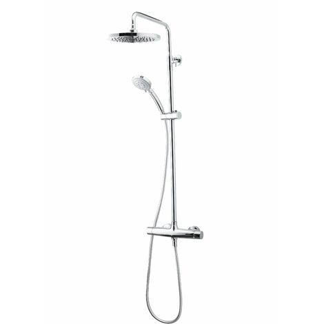GALINDO 49650301 LIVRA Columna Ducha Mezcladora Rociador 250 mm y Flexo PVC - ref: 49650301