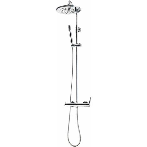 GALINDO 71750302 CÓNICO Columna Ducha Mezcladora Rociador 300 mm y Flexo PVC - ref: 71750302
