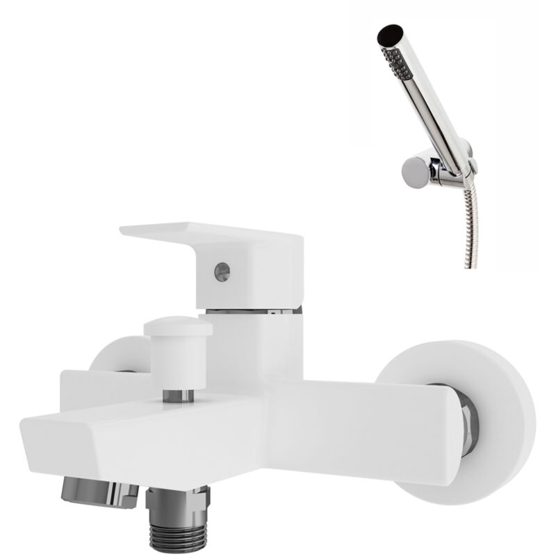 

AROHA 4603011 GRIFO DE BAÑO-DUCHA MONOMANDO BLANCO CON ACCESORIOS DE DUCHA - Galindo