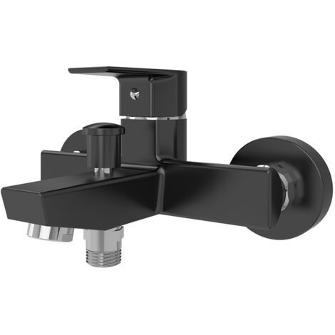 GALINDO AROHA 4603016 GRIFO DE BAÑO-DUCHA MONOMANDO NEGRO CON ACCESORIOS DE DUCHA
