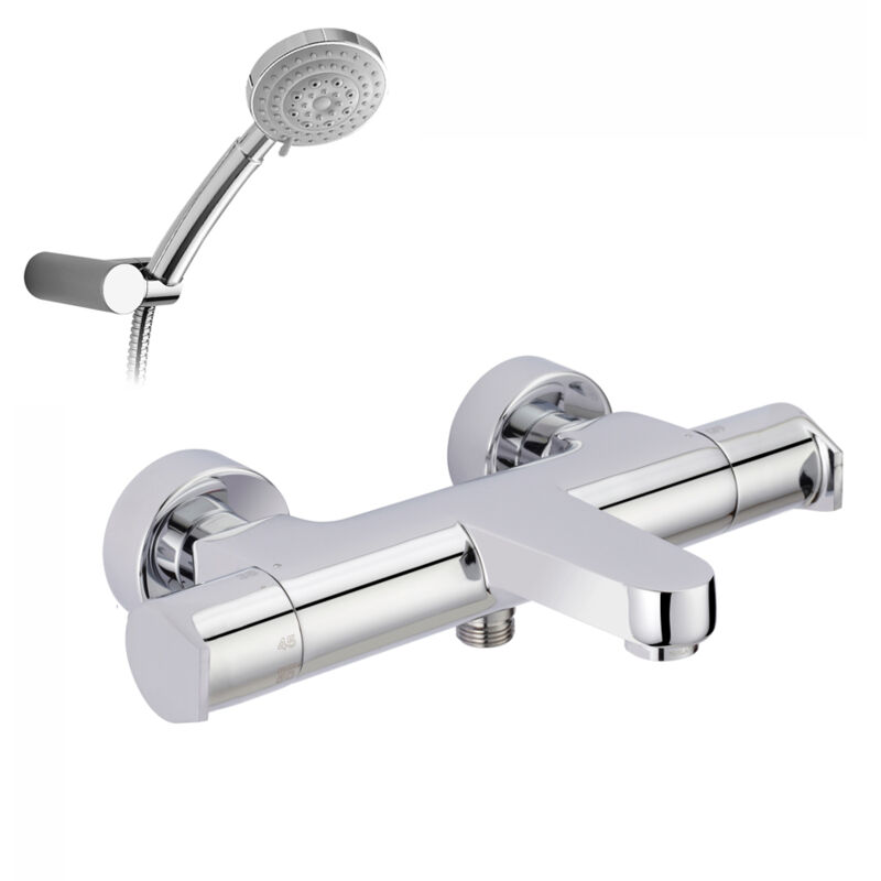 

AROHA 46041000 GRIFO BAÑO-DUCHA TERMOSTÁTICO CROMO CON ACCESORIOS DE DUCHA - Galindo