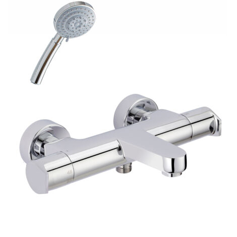 galindo aroha 46041500 grifo baño-ducha termostático cromo sin accesorios de ducha