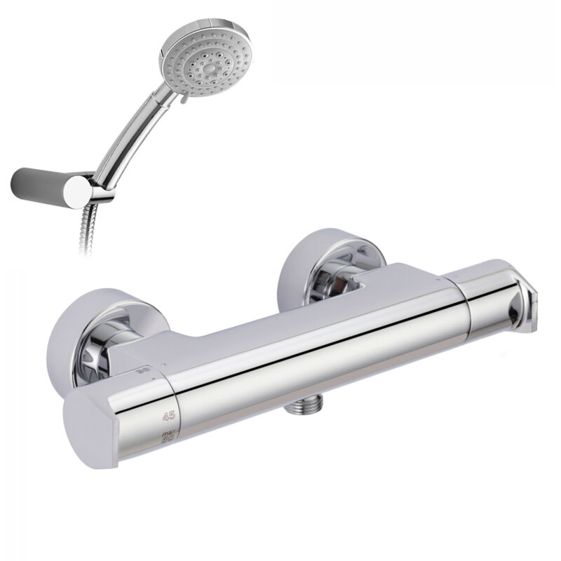 

Galindo Aroha 46053000 Grifo Ducha Termostático Cromo Con Accesorios De Ducha