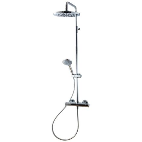 Galindo Columna ducha termostática Aroha cuerpo frío rociador 200 mm 46049301