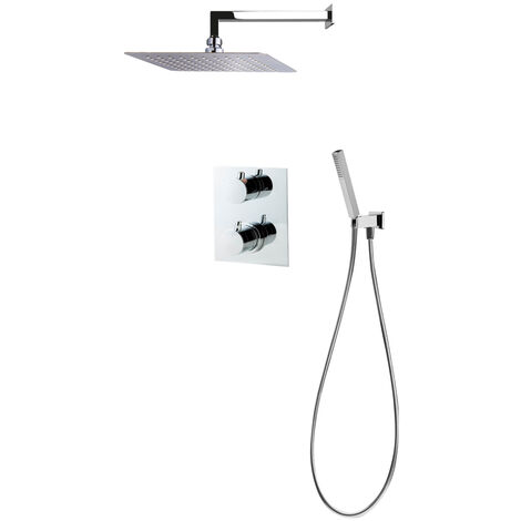 Galindo Conjunto baño-ducha termostático empotrable Atlantis cuadrado K230047400