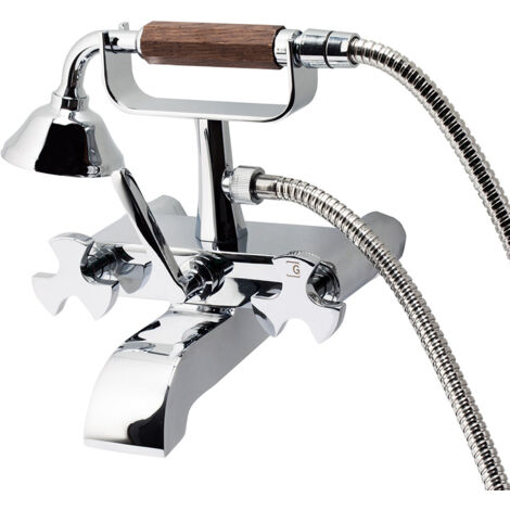 galindo grifo baño-ducha belmondo con accesorios bronce 2441040