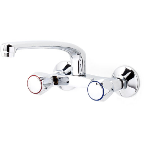 galindo grifo cocina bimando de pared caño recto elipse caño tubo 25 cm 3833000