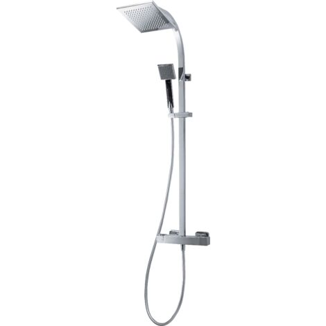 galindo grifo ducha termostática con columna nitro plus rociador 200 mm 110049300