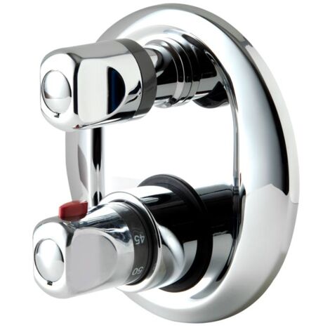 galindo grifo ducha termostática empotrable atlantis 2 entradas 1 salida redondo cromo mate 7004736100