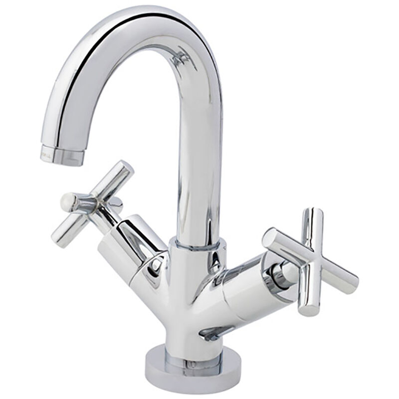 Galindo - matrix 8244061 Robinet mélangeur lavabo (laiton), finition chrome mat.