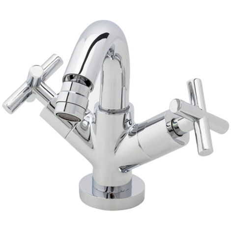 galindo matrix 8246000 grifo de bidet bimando cromo con desagüe automático