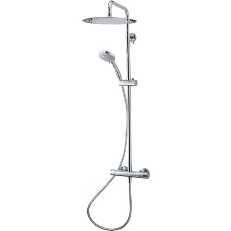 galindo pysa lux 50059500 columna de ducha termostática con rociador y accesorios