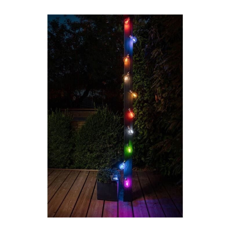 Guirlande solaire guinguette - 10 led - Galix