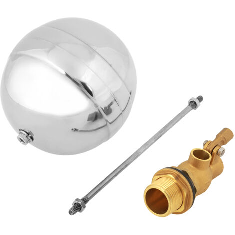 Galleggiante a sfera regolabile in acciaio inox, filettatura maschio G3/4" DN20 per sensore acqua
