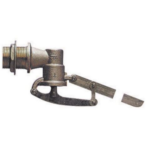 GALLEGGIANTE IN OTTONE SENZA SFERA A 5 COPPIGLIE ASTA PIATTA 2&quot
