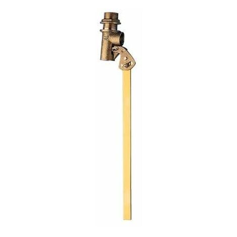 GALLEGGIANTE REGOLABILE IN OTTONE 3/4" CON ASTA PE