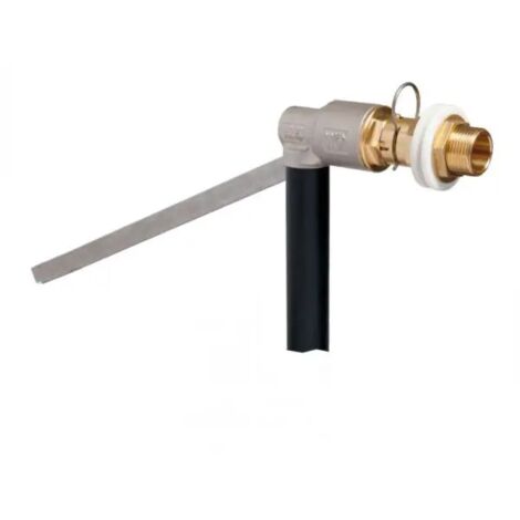 Galleggiante silenzioso in ottone stampato regolabile con funzionamento a sfera con asta piatta ed innesto rapido modello globus 1" FARG