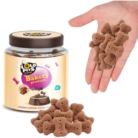 Galletas de entrenamiento sin azúcar, un premio para perros, Chocolate Lolo Pets S 210g