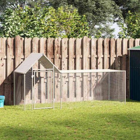 Gallinero acero galvanizado 3x1x1,5 m