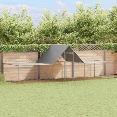 Gallinero acero galvanizado 6x2x2 m