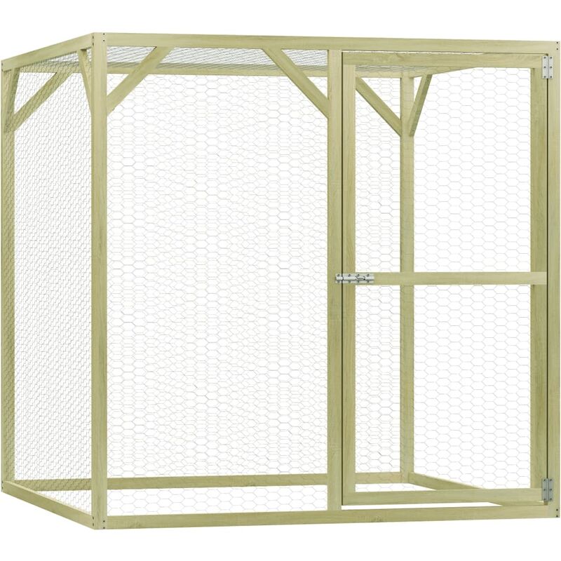 

Gallinero de madera de pino impregnada 1,5x1,5x1,5 m