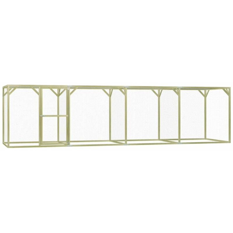 

Gallinero de madera de pino impregnada 1,5x6x1,5 m