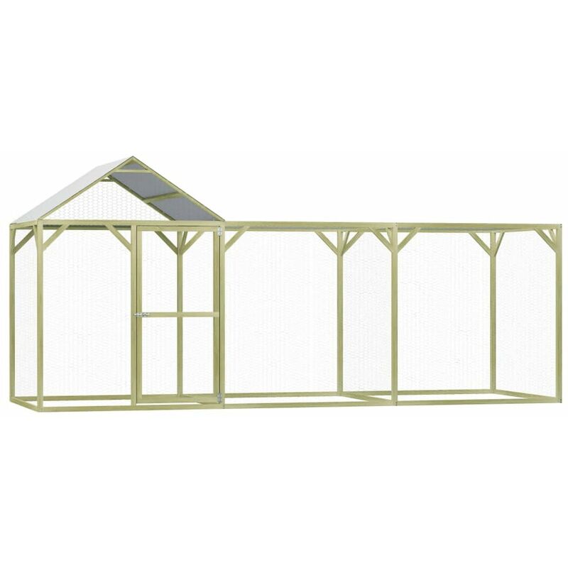 

Gallinero de madera de pino impregnada 4,5x1,5x2 m