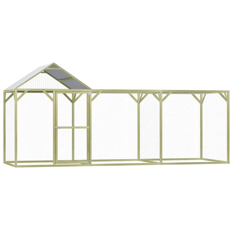 

Gallinero de madera de pino impregnada 4,5x1,5x2 m