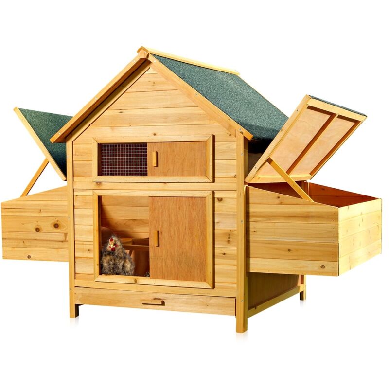 

Gallinero corral para gallinas granja corral para ves corral de libre acceso conejera exterior para jardín jaula recinto amplio refugio
