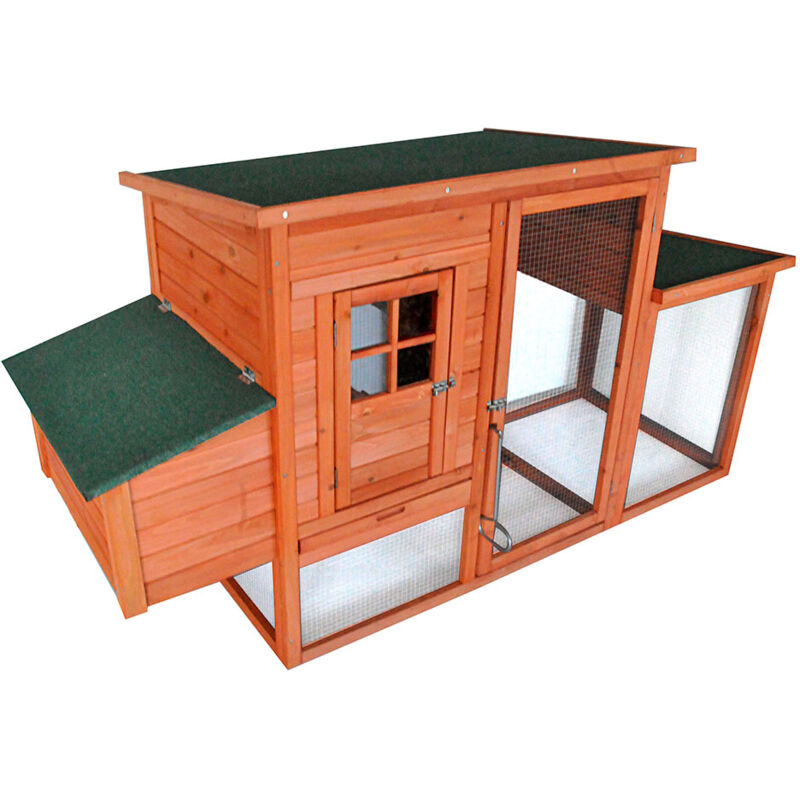 

Gallinero Madison 71x193x103 cm Madera y Metal Galvanizado - KSU12885 - gardiun