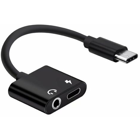GALOZZOIT Adaptateur USB C 3,5 mm Adaptateur USB C Aux USB C vers prise pour Huawei P30 Pro / P20 / P20 Pro / Mate 20 Pro / Mate10 Pro / Mediapad M5, OnePlus 7T / 7 / 6T, adaptateur audio type C pour