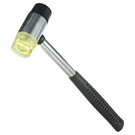 GALOZZOIT BigTron Maillet double face diamètre 25mm - marteau en caoutchouc pour l'amélioration de la maison de maroquinerie
