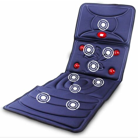 GALOZZOIT Coussins de Matelas de Massage Chauffant Multifonction Version améliorée Corps de Choc électrique Couverture de Massage Coussin de Massage Personnes âgées équipement de Massage Pliable
