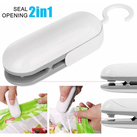 GALOZZOIT Dispositif de scellage en feuille, mini-scelleuse de sacs, dispositif de scellage à main en aluminium, mini-scellant en aluminium