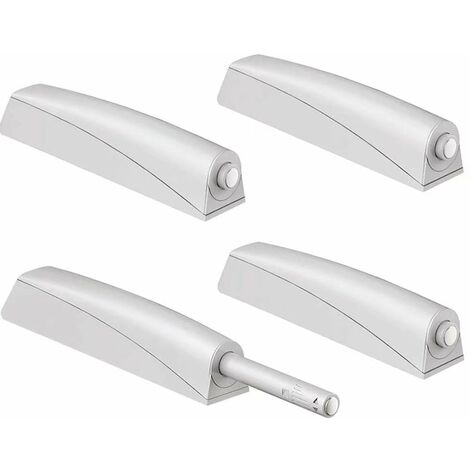 GALOZZOIT Push to Open Aimant Porte Placard Jiayi 4 Pièces Loquet Magnetique Push Open Poussoir Placard Fermeture Magnétiques pour Armoire Systeme Push to Open Amortisseur Tiroir