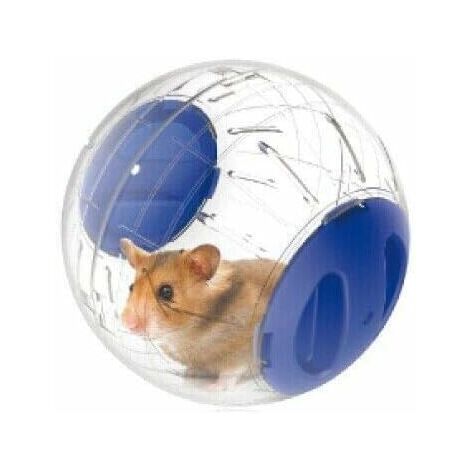 GALOZZOIT Silent Hamster Mini Running Activity Exercise Ball 4.72 inch Toy Transparent Hamster Ball Dog Special Toy Ball Petits Animaux Cage Accessoires (Bleu)