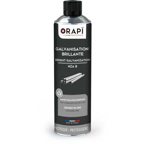 Galvanisation et peintures NZA BRILLANT protection anticorrosion - Aérosol 650 ml - ORAPI - 4706A4