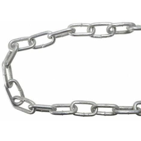 Galvanised Chain Link 6 x 15m Reel - Max Load 250kg FAICHGL615