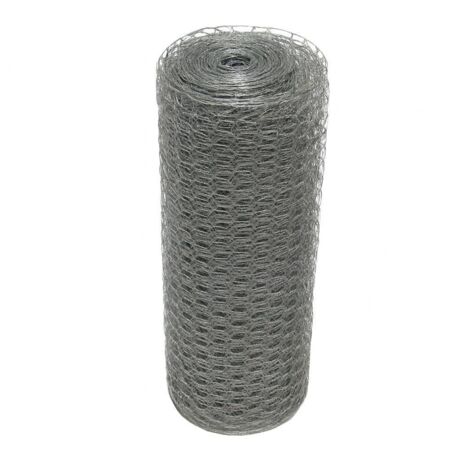 Galvanised Chicken Wire Mesh Fencing 2" X 72" - 25M Roll (Poultry Net Garden Fence)