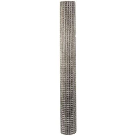 Galvanised Chicken Wire Mesh Rabbit Animal Fence Steel Metal Garden Wire Mesh Netting Boundary Fencing Pest Control (Galvanised WeldMesh 13mm 1x5m)