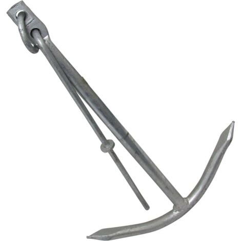 SECUREFIX DIRECT Galvanised Fishermans Palm Anchor 7KG (HDG Boat Two Prong Yacht Tender)