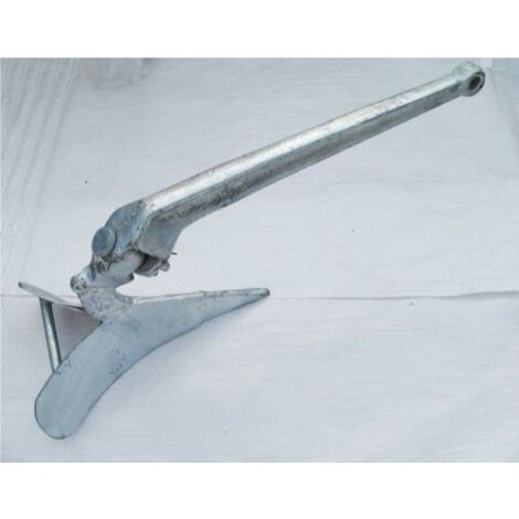 Galvanised Hinged Plough Anchor 7KG (Plow Delta Style Yacht Boat Marine)