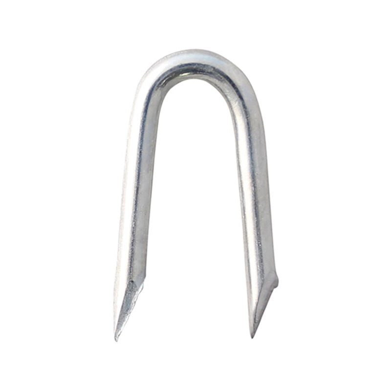 Timco Galvanised 'U' Nails/Presser Point Staples - 20mm x 2.0mm - 1kg Bag