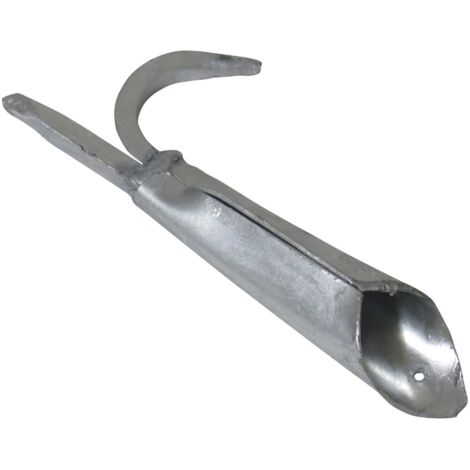 Galvanised Single Boat Hook Spike 8" (200MM Mooring Docking Rope Replacement Head)