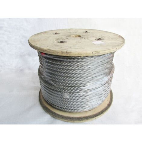 Galvanised Steel Wire Rope Cable 12MM 6x12 (100M Reel 6 x 12 Rigging Marine)