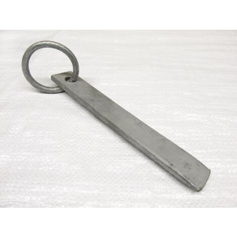 Galvanised Straight Ringed Mountain Anchor - Rock Climbing Piton Ring Wedge