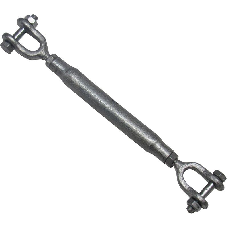 Securefix Direct - Galvanised Straining Rigging Screw Jaw Jaw 12MM (Closed Body Turnbuckle Wire Rope Tensioner)